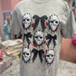 Tie Dye Goth Bows Masked Man Tee