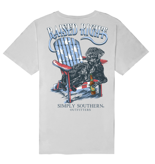 Raised Right Black Lab Tee ~ Simply Southern