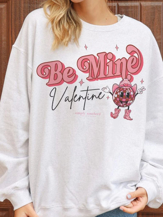 Be Mine Valentine ~ Oversized Crewneck Sweatshirt