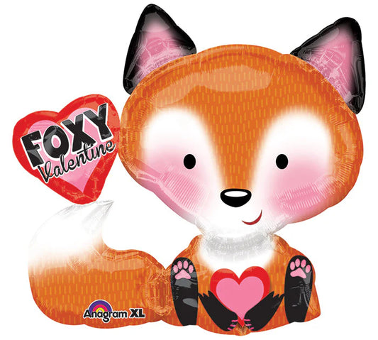 Foxy Valentine - 28 Inch Mylar Balloon