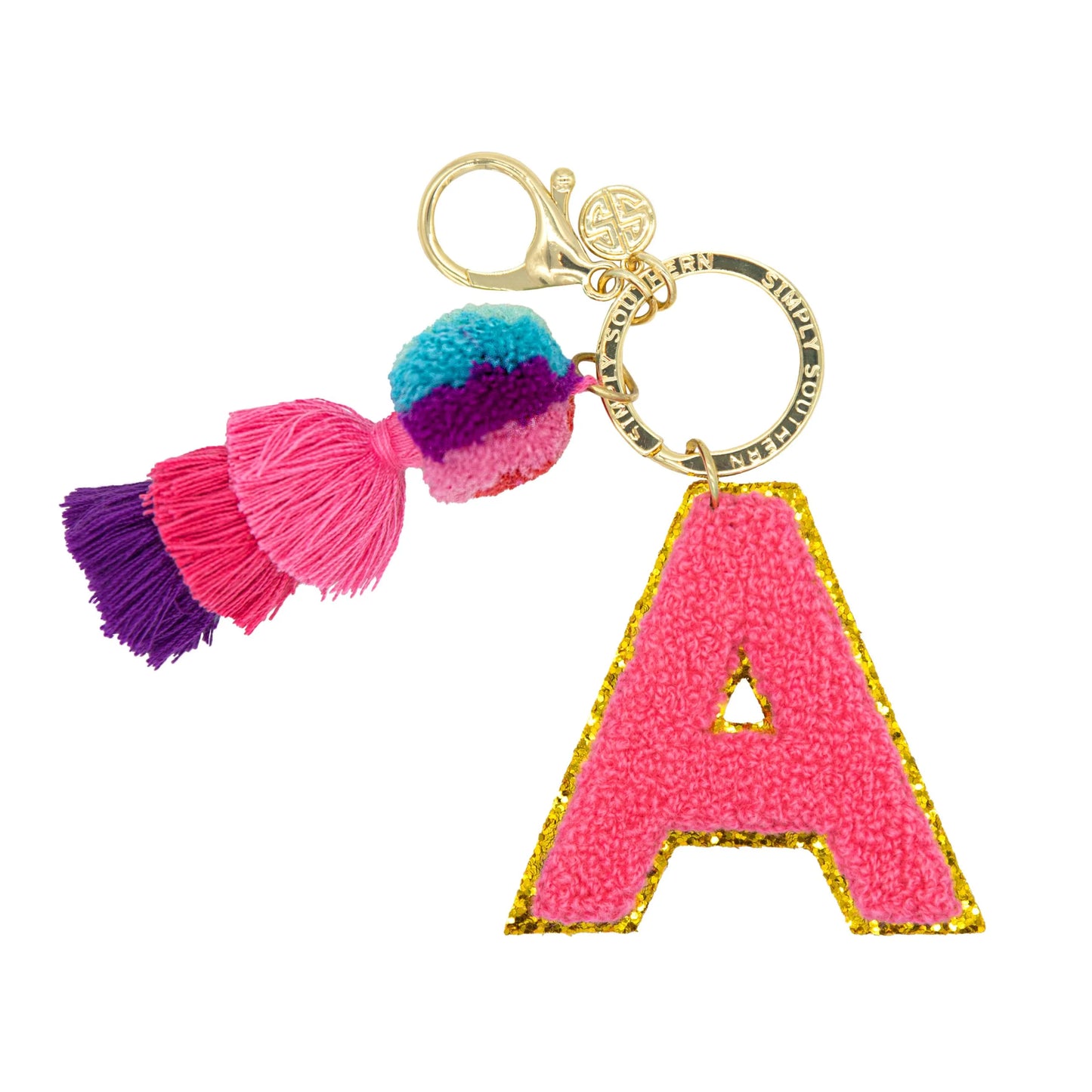 Chenille Patch Keychains ~ Simply Southern Brand