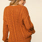 Leaves Are Falling ~ Rust Chunky Loose Fit Sweater