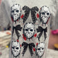 Tie Dye Goth Bows Masked Man Tee