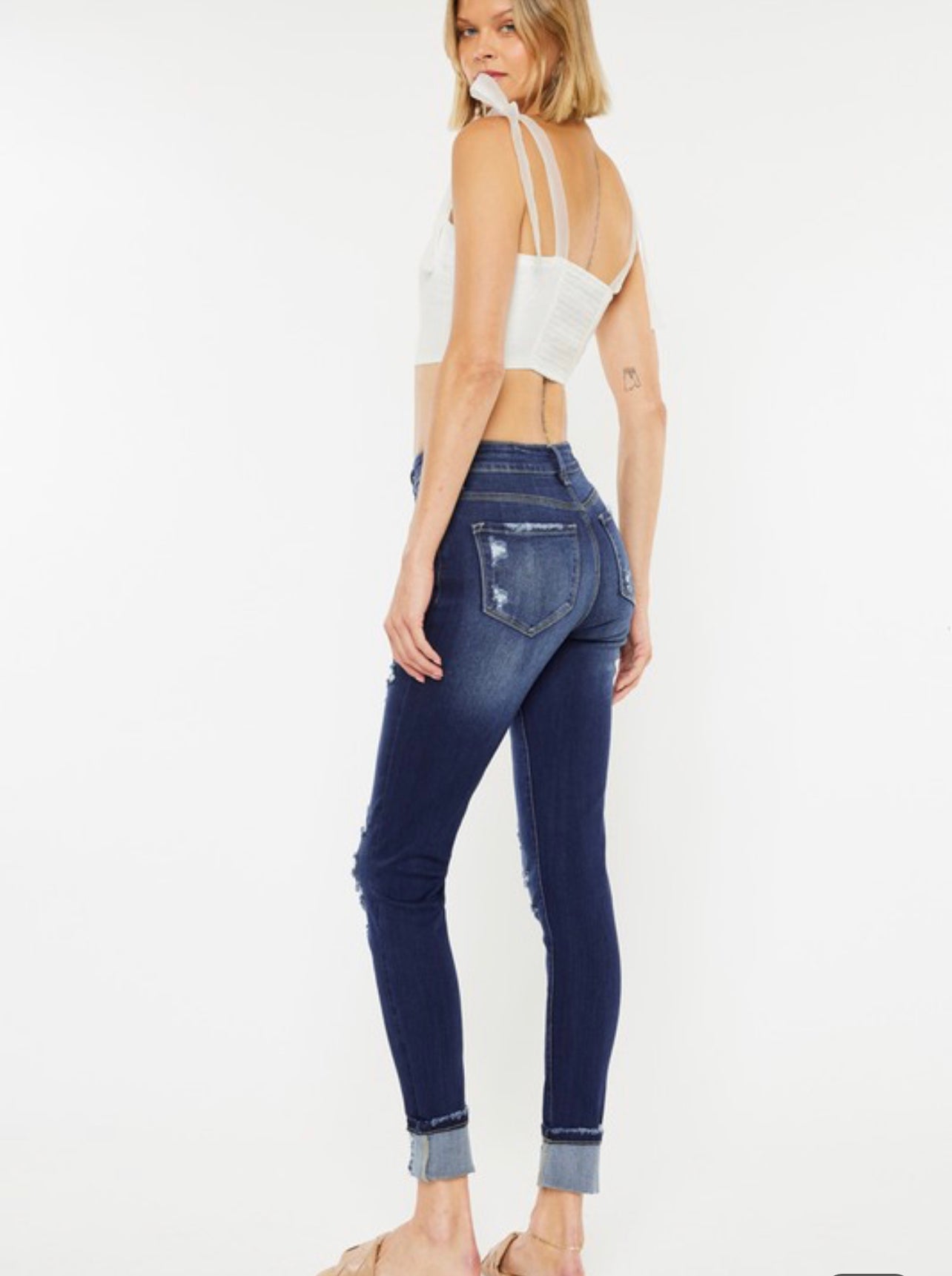 Felix ~ Kancan High Rise Dark Wash Skinny Jeans