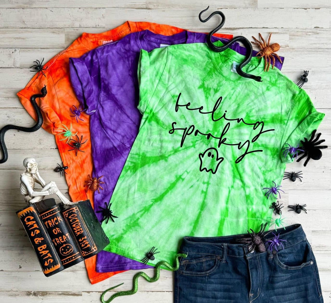 Feeling Spooky ~ Tie Dye Tee