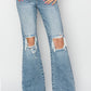 Calvin ~ Risen Brand - Mid-Rise Flare Jeans