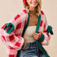 Seasons Greetings - Festive Checkered Cardigan