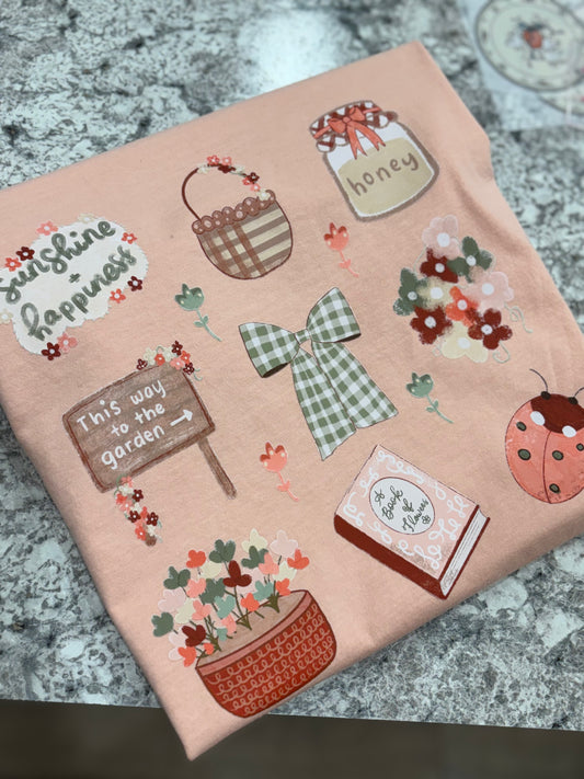 Sunshine & Happiness ~ Cottage Core T-Shirt or Crewneck Sweatshirt