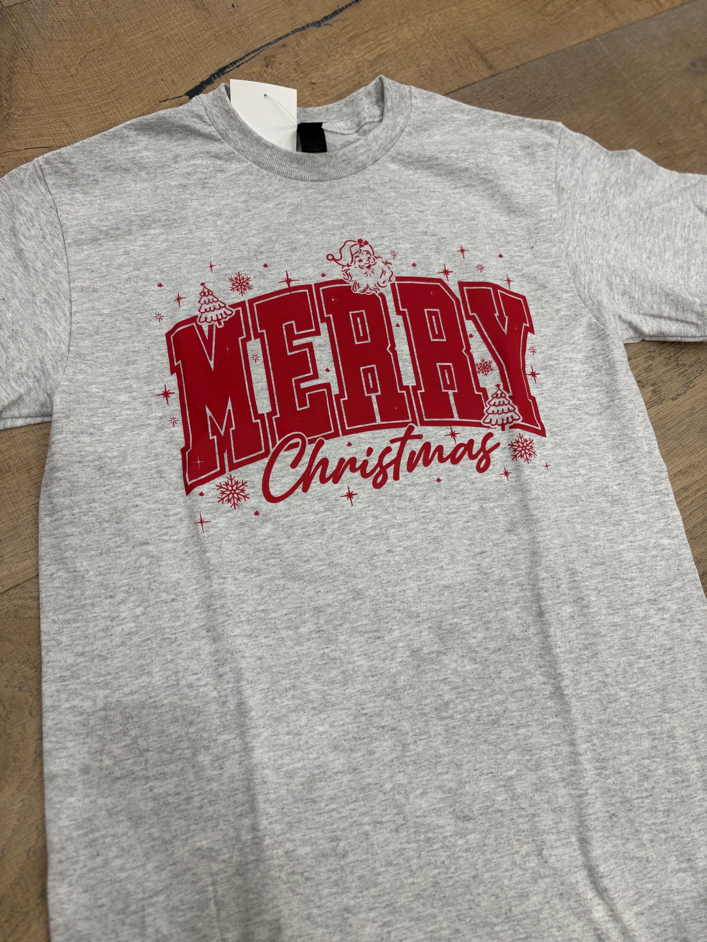 Merry Christmas ~ Ash Gray Tee