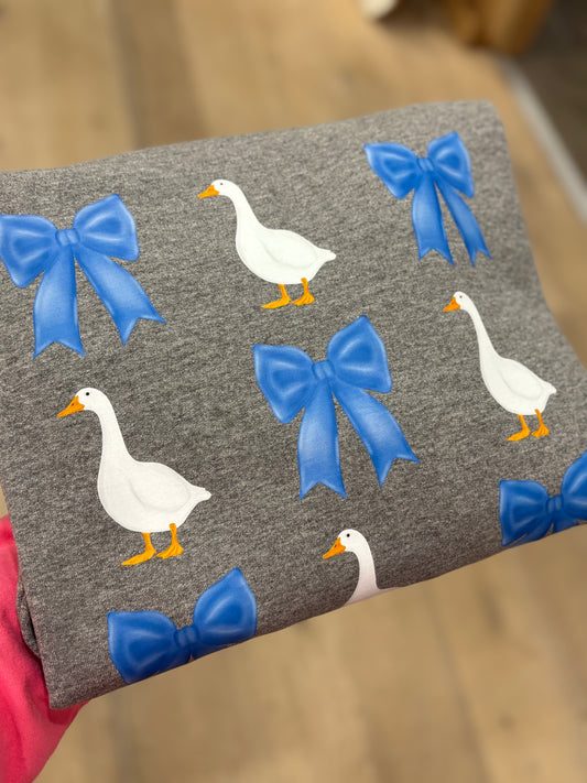 Geese and Bows ~ T-Shirt or Crewneck Sweatshirt