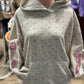 Pink Bow Ditsy Floral Print Hoodie ~ Simply Southern Brand
