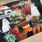 Queen of October Collage ~ Dark Green Crewneck Sweatshirt