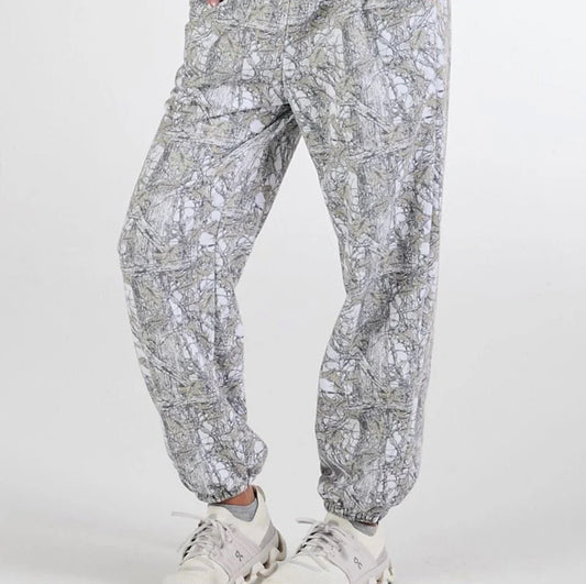 Camo Print Joggers with Pink Bows ~ Simply Southern Brand