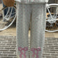 Pink Bow Ditsy Floral Print Joggers ~ Simply Southern Brand