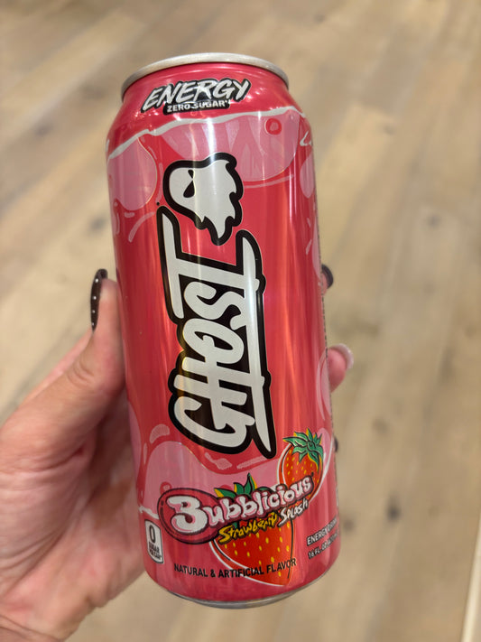 Strawberry Splash Bubblicious Ghost Energy