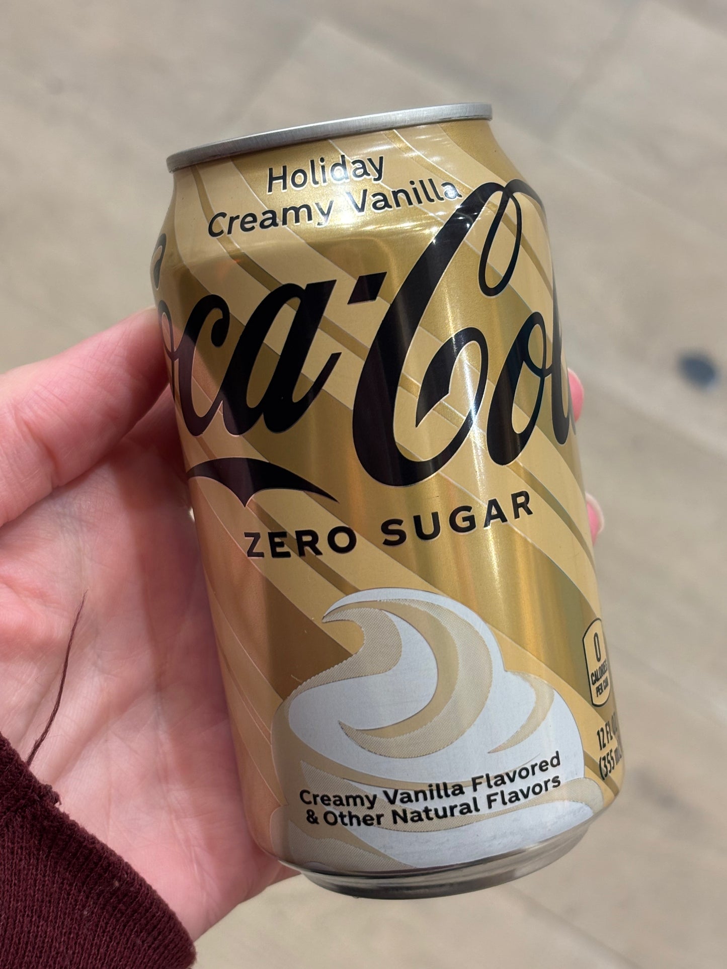 Holiday Creamy Vanilla Coke Zero