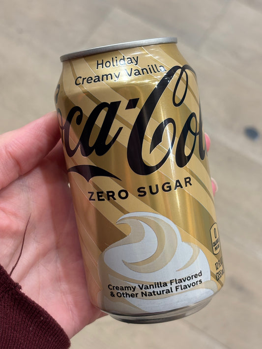 Holiday Creamy Vanilla Coke Zero