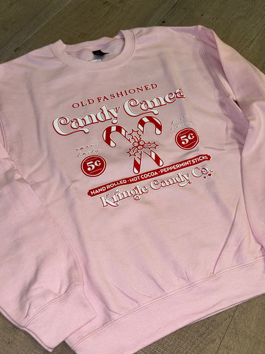 Old Fashioned Candy Canes ~ Crewneck Sweatshirt