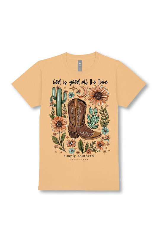 God Is Good All The Time ~ Western Simply Southern Tee