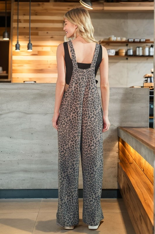 Never Stray ~ Leopard Print Jumpsuit