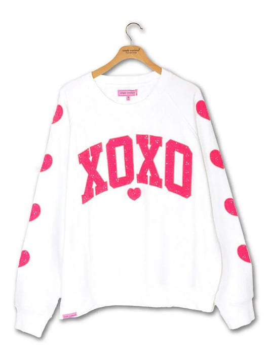 Xoxo Embroidered Simply Southern Crewneck