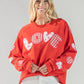Love Patch Embroider Crewneck Sweatshirt - Simply Southern Brand