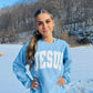 JESUS ~ Puff Print Baby Blue Crewneck