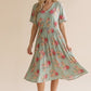 Tinsley ~ Sage Green Floral Midi Dress