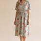 Tinsley ~ Sage Green Floral Midi Dress