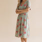 Tinsley ~ Sage Green Floral Midi Dress