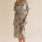 Tinsley ~ Sage Green Floral Midi Dress