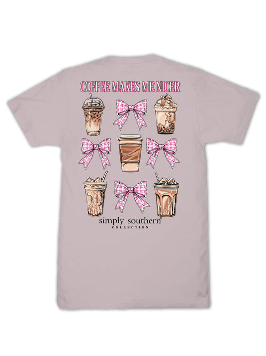 Coffee Makes Me Nicer ~ Simply Southern Tee