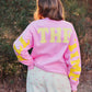God Is Good - All The Time ~ Pink Crewneck Sweatshirt