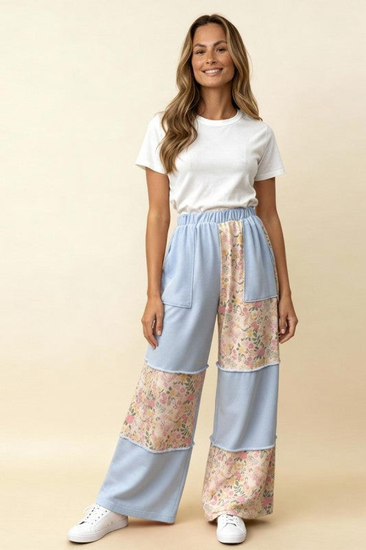 Lennon ~ Pastel Floral Print Pants