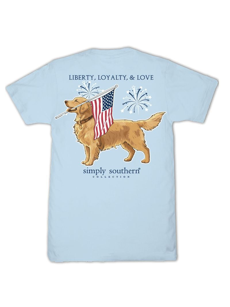 Liberty Loyalty Love ~ Patriotic Simply Southern Tee