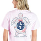 USA Coquette Turtle ~ Simply Southern Tee