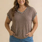 Emery ~ Leopard Print Ribbed Knit Top