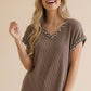Emery ~ Leopard Print Ribbed Knit Top
