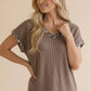 Emery ~ Leopard Print Ribbed Knit Top