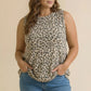 Kasey ~ French Terry Leopard Sleeveless Top