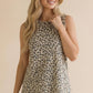 Kasey ~ French Terry Leopard Sleeveless Top