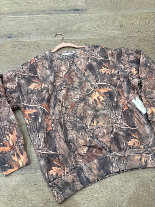 Super Soft Camo Crewneck Sweatshirt ~ Simply Southern Brand