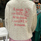 If People Can Hate ~ Teddy Bear Embroidered Crewneck Sweatshirt
