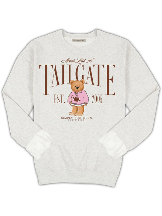 Never Lost A Tailgate ~ Simply Southern Crewneck Sweatshirt