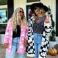 Ghost Cardigan ~ Pink and Black