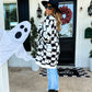 Ghost Cardigan ~ Pink and Black