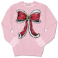 Santa Bow ~ Pink Simply Southern Sweatshirt