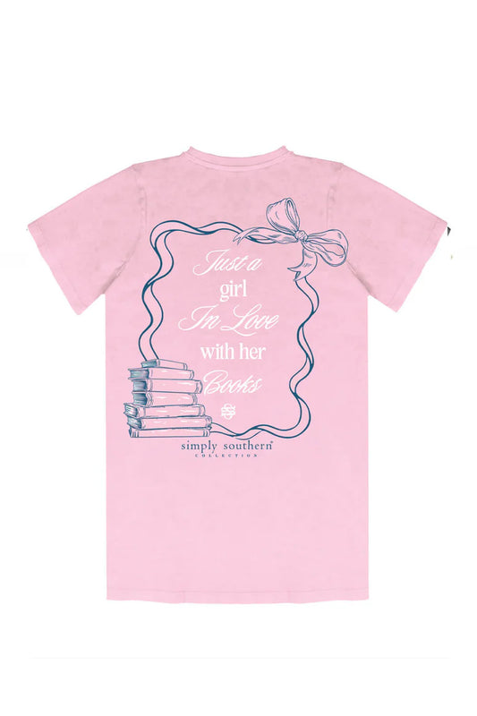 Just A Girl In Love With Books ~ Simply Southern Tee