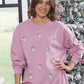 Bubblegum Pink Santa Crewneck ~ Simply Southern Brand