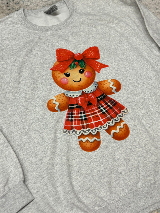 Coquette Gingerbread Crewneck Sweatshirt ~ Adult and Youth Sizes